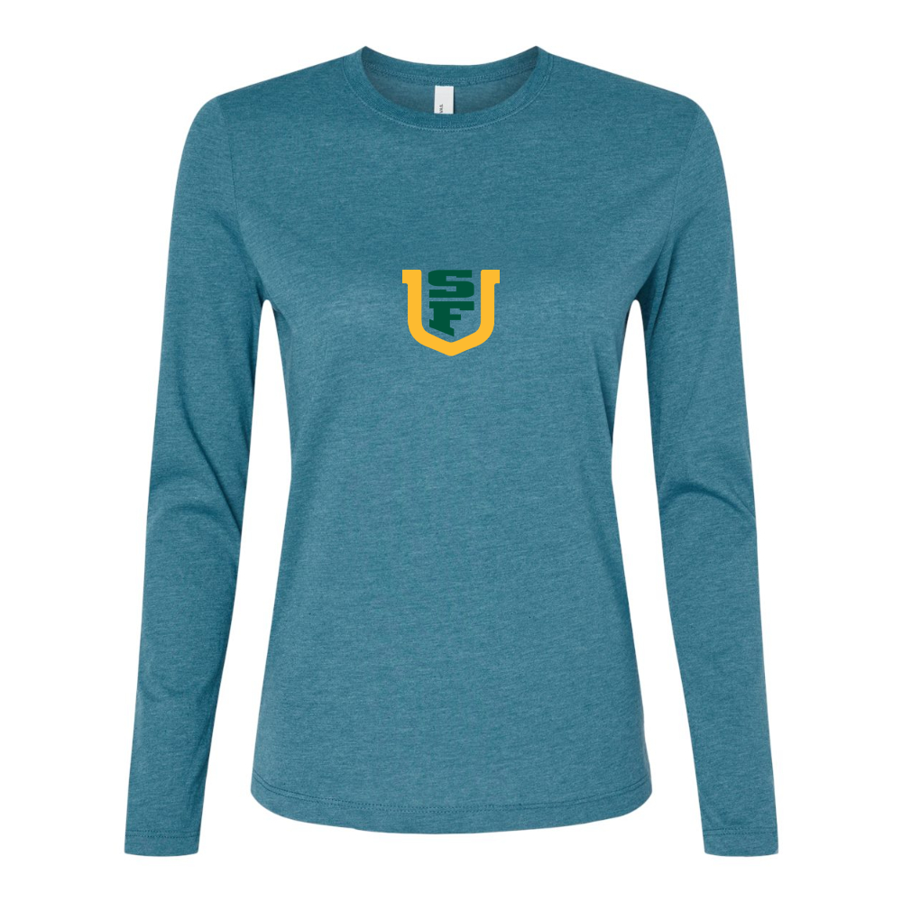 BELLA CANVAS Women’s San Francisco Dons Logo Jersey Long Sleeve Tee