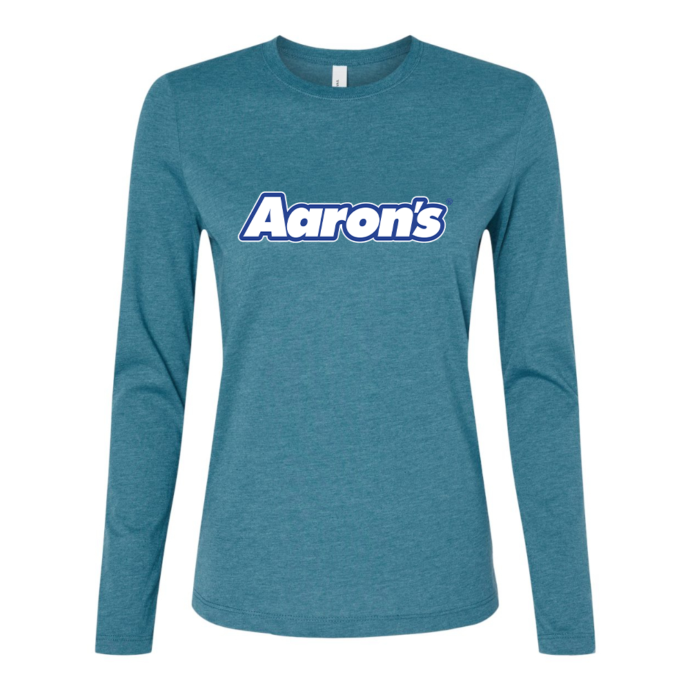 BELLA CANVAS Women’s Aaron_s Logo Jersey Long Sleeve Tee