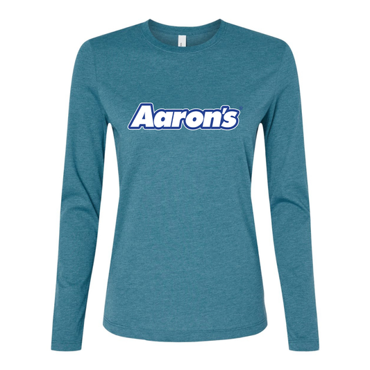BELLA CANVAS Women’s Aaron_s Logo Jersey Long Sleeve Tee