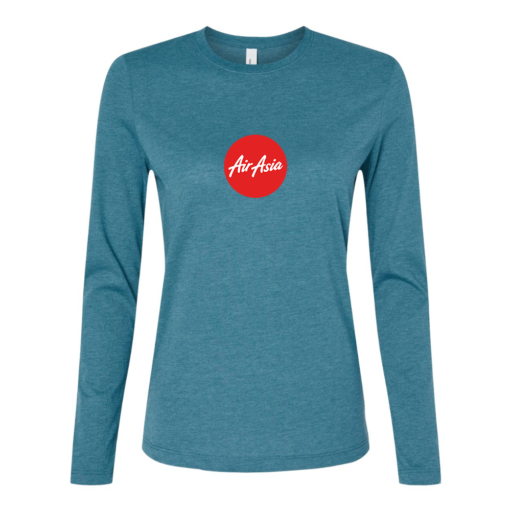 BELLA CANVAS Women’s Air Asia Logo Jersey Long Sleeve Tee