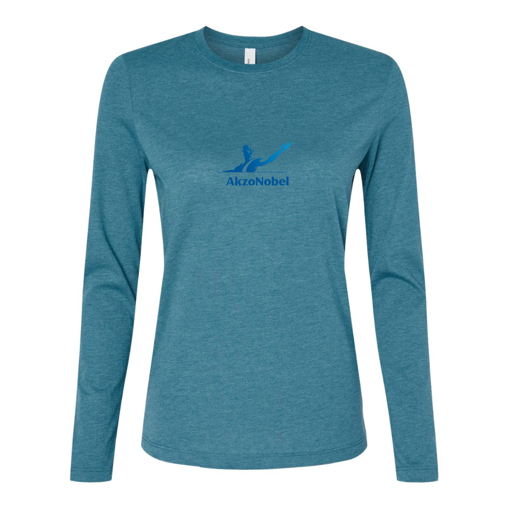 BELLA CANVAS Women’s AkzoNobel Logo Jersey Long Sleeve Tee