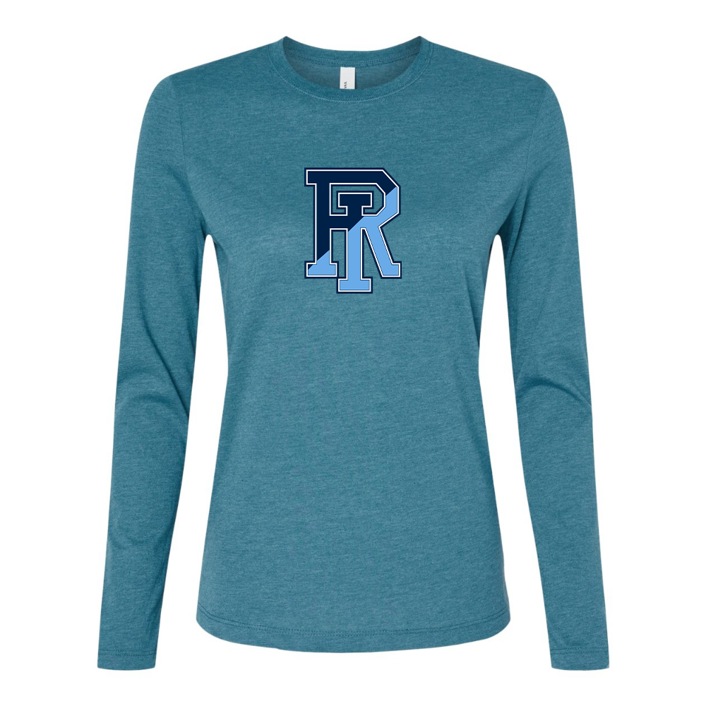 BELLA CANVAS Women’s Rhode Island Rams Logo Jersey Long Sleeve Tee