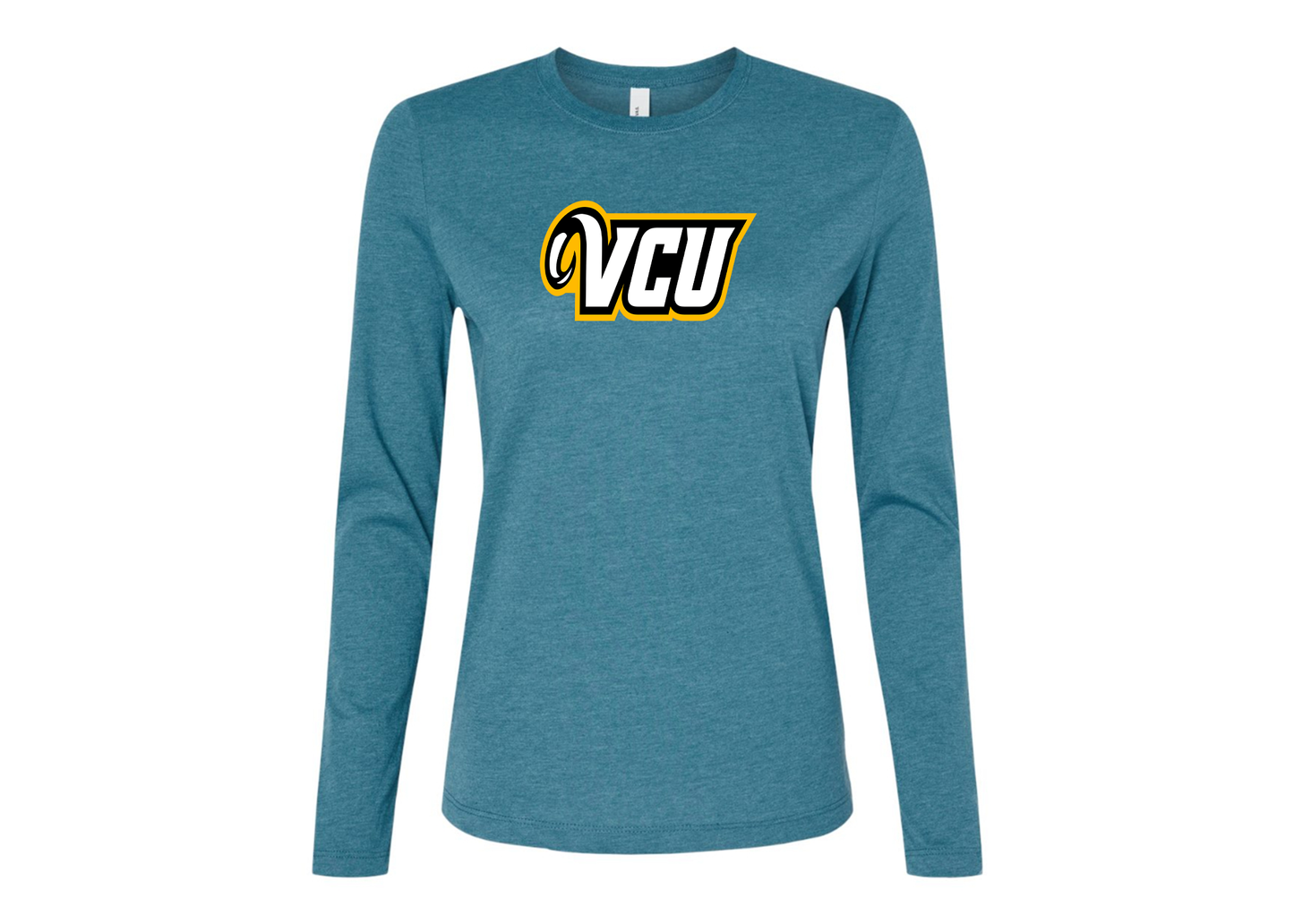 BELLA CANVAS Women’s Virginia Commonwealth Rams Jersey Long Sleeve Tee