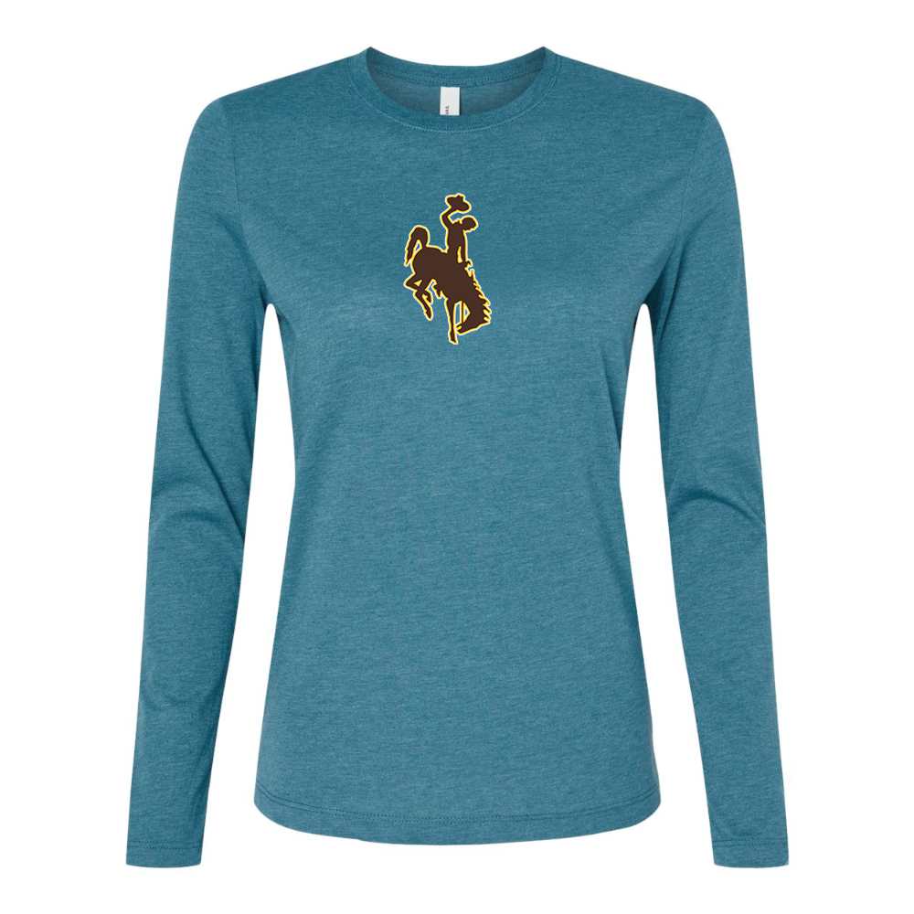 BELLA CANVAS Women’s Wyoming Cowboys Jersey Long Sleeve Tee