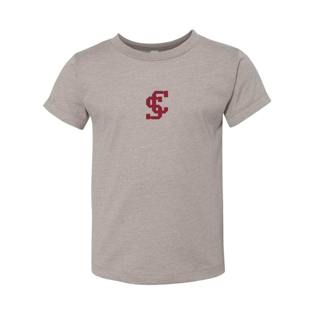 Santa Clara Broncos Logo BELLA  CANVAS Toddler Jersey Tee