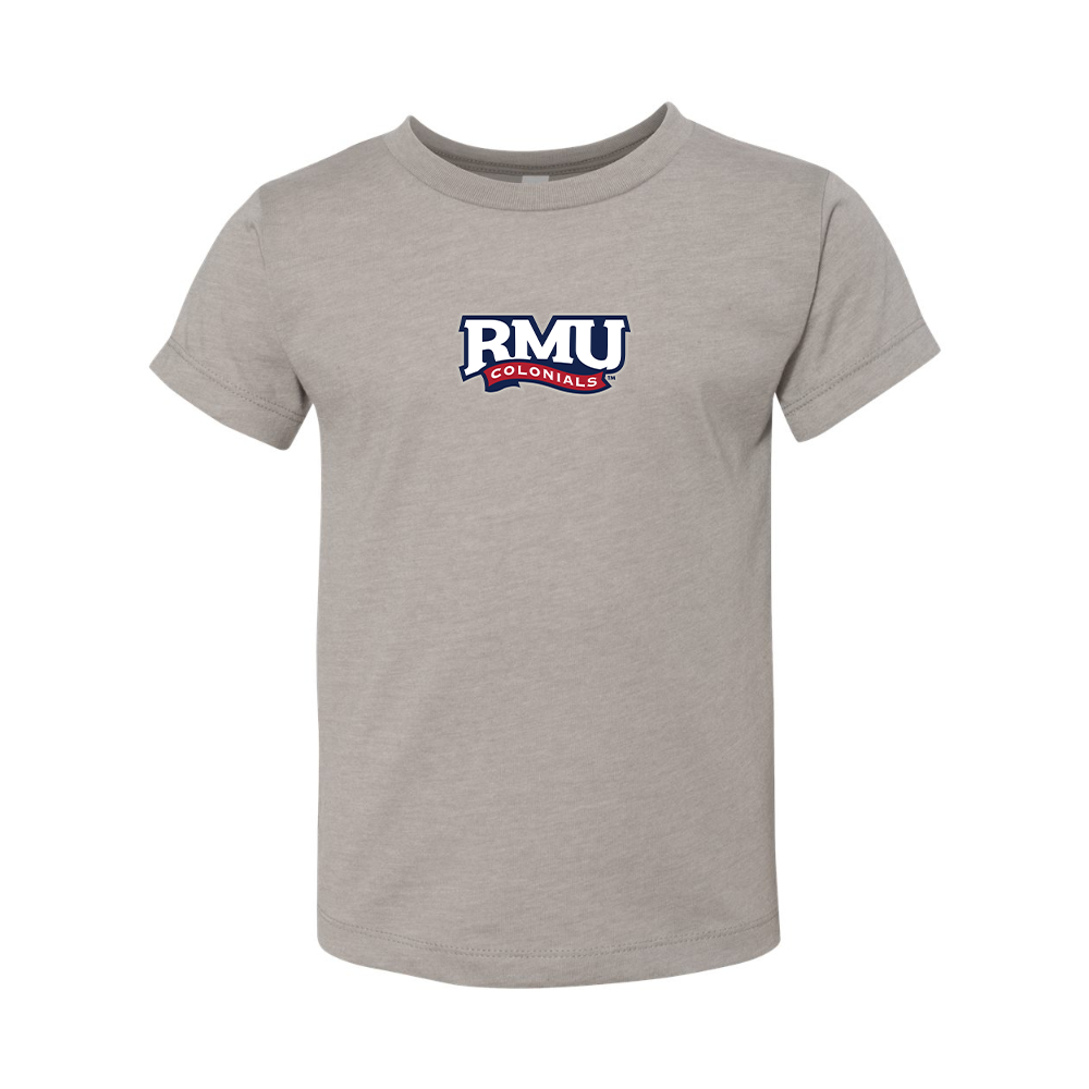 Robert Morris Colonials Logo BELLA  CANVAS Toddler Jersey Tee