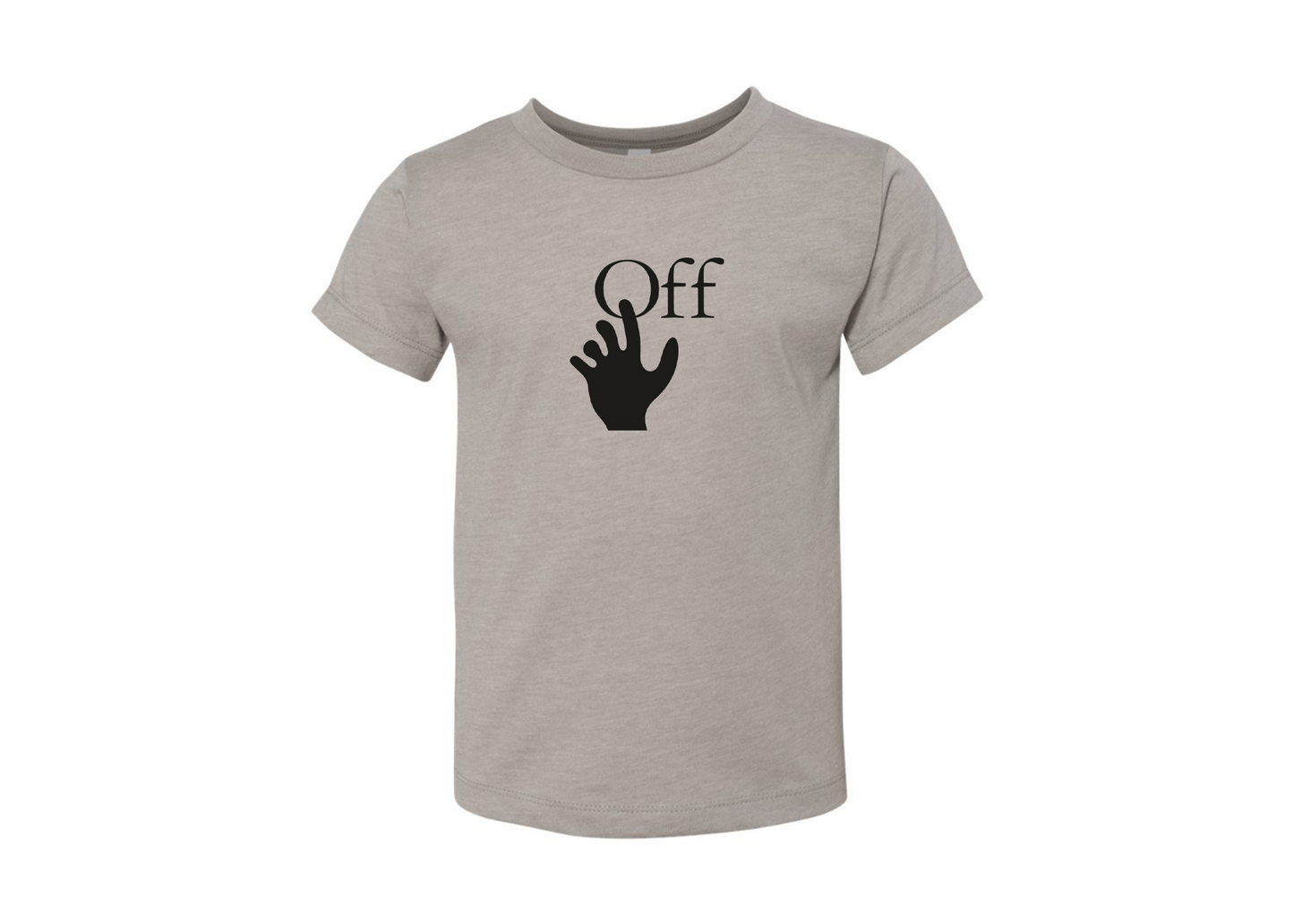 Off-White Hand BELLA  CANVAS Toddler Jersey Tee