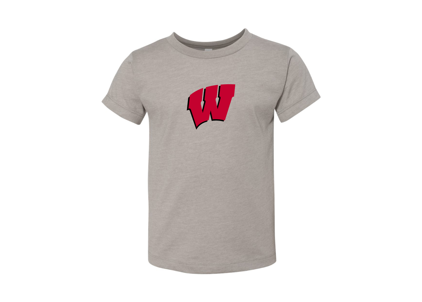 Wisconsin Badgers BELLA  CANVAS Toddler Jersey Tee