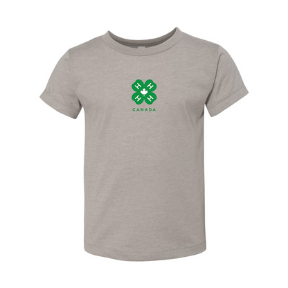 4H Canada Logo BELLA  CANVAS Toddler Jersey Tee