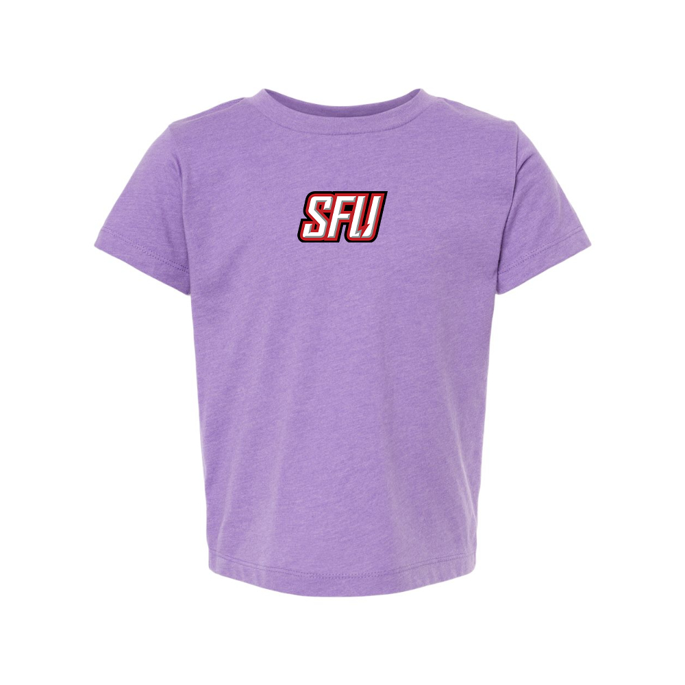 Saint Francis Red Flash Logo BELLA  CANVAS Toddler Jersey Tee