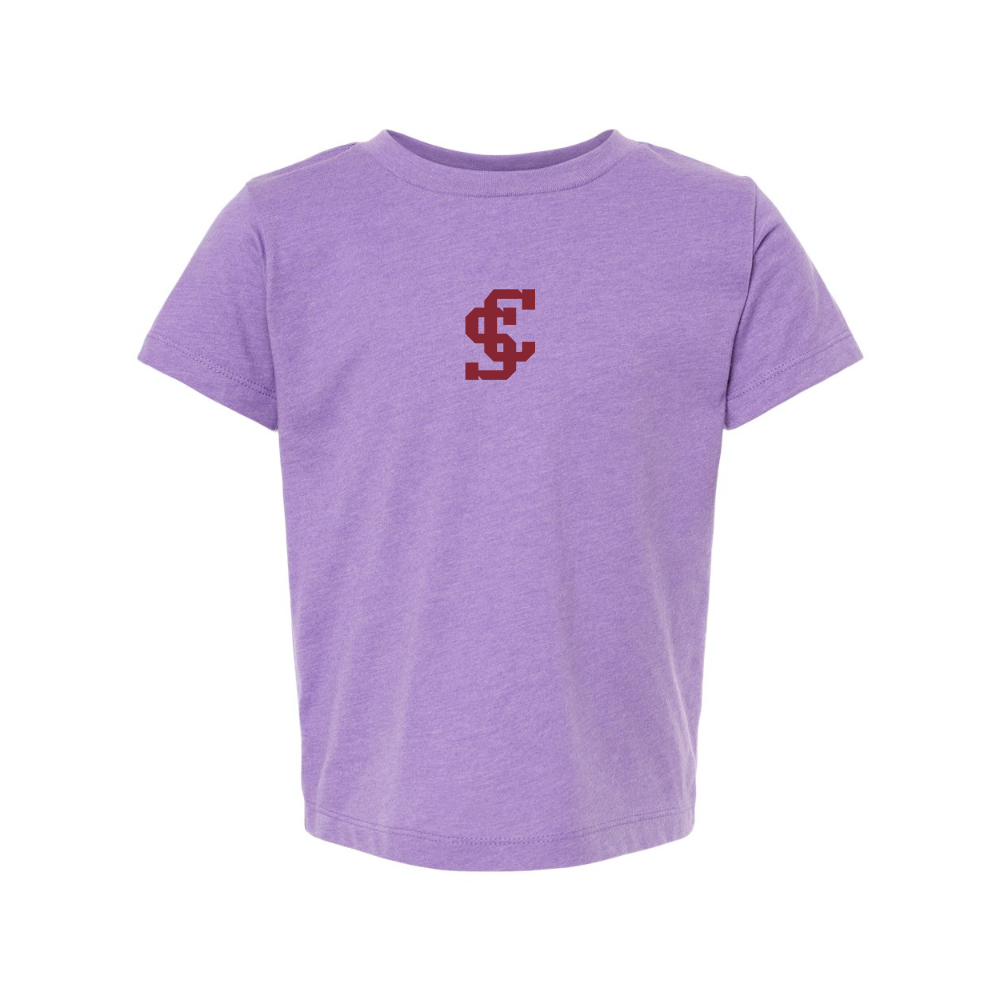 Santa Clara Broncos Logo BELLA  CANVAS Toddler Jersey Tee