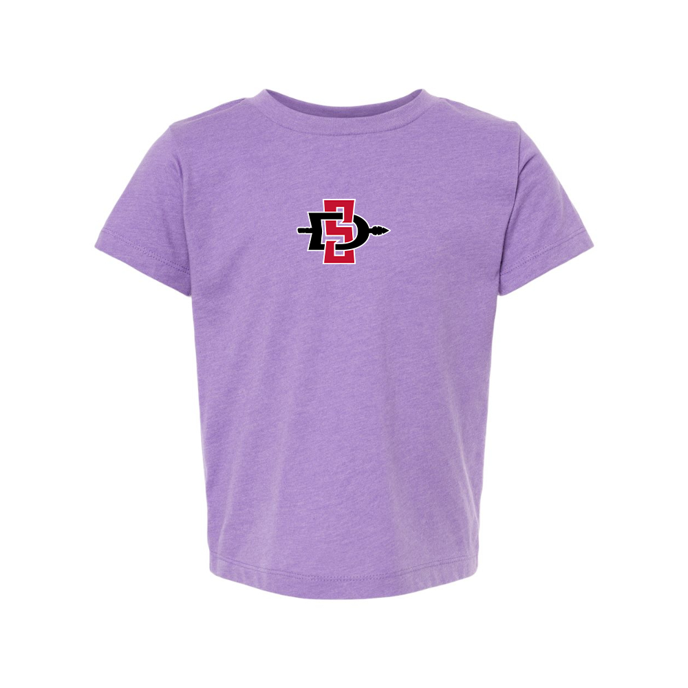 San Diego State Aztecs Logo BELLA  CANVAS Toddler Jersey Tee