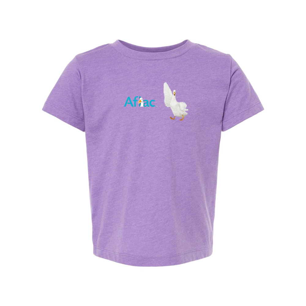 Aflac Logo and Duck BELLA  CANVAS Toddler Jersey Tee