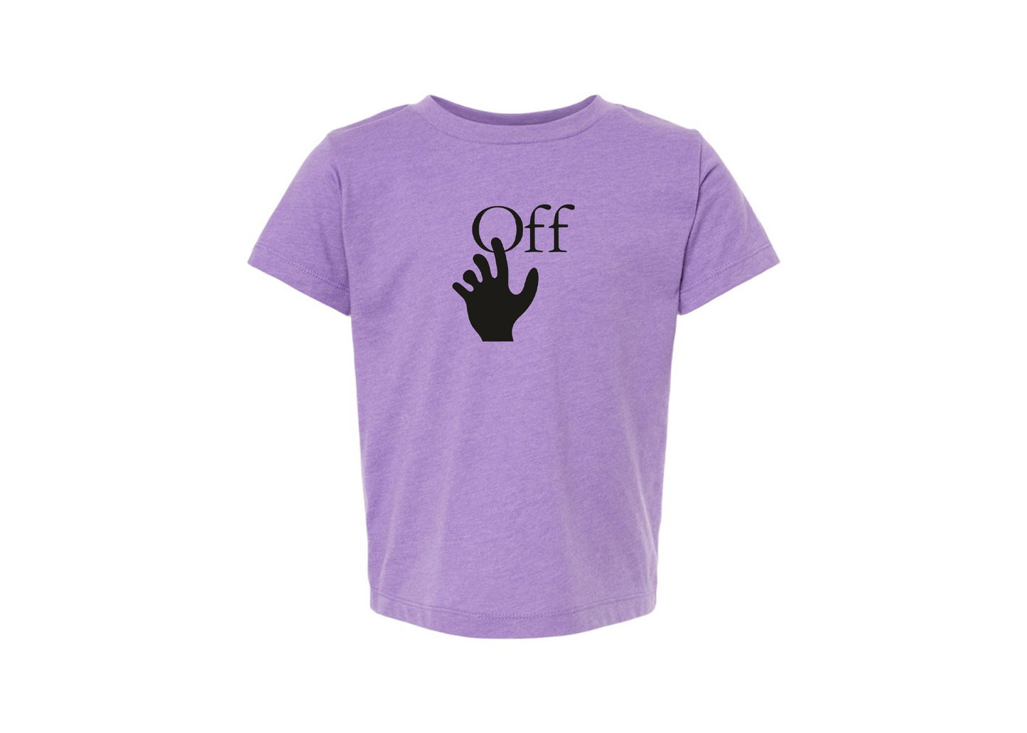 Off-White Hand BELLA  CANVAS Toddler Jersey Tee