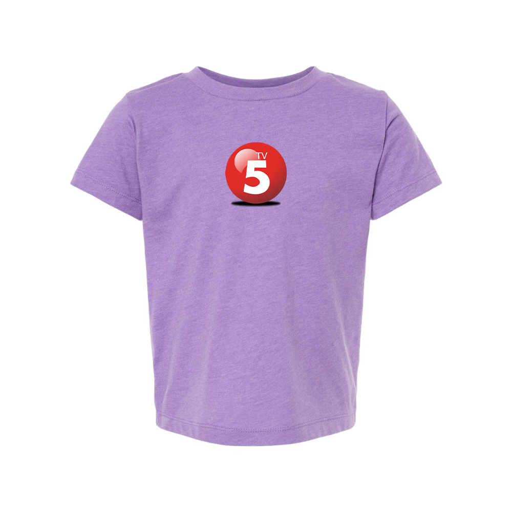 ABC TV5 Logo BELLA  CANVAS Toddler Jersey Tee