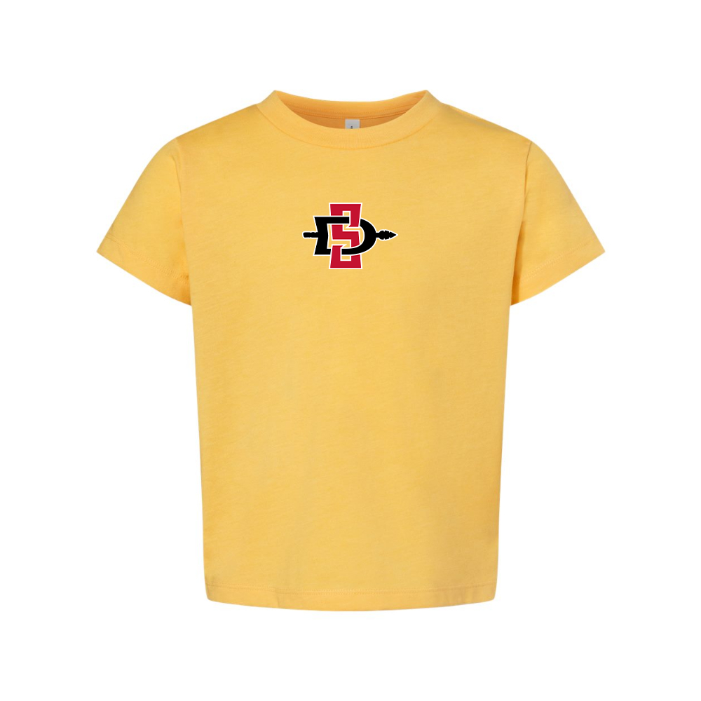 San Diego State Aztecs Logo BELLA  CANVAS Toddler Jersey Tee