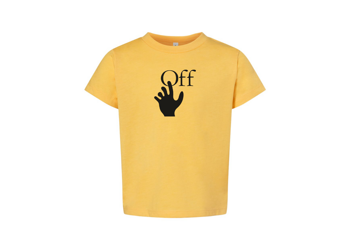 Off-White Hand BELLA  CANVAS Toddler Jersey Tee