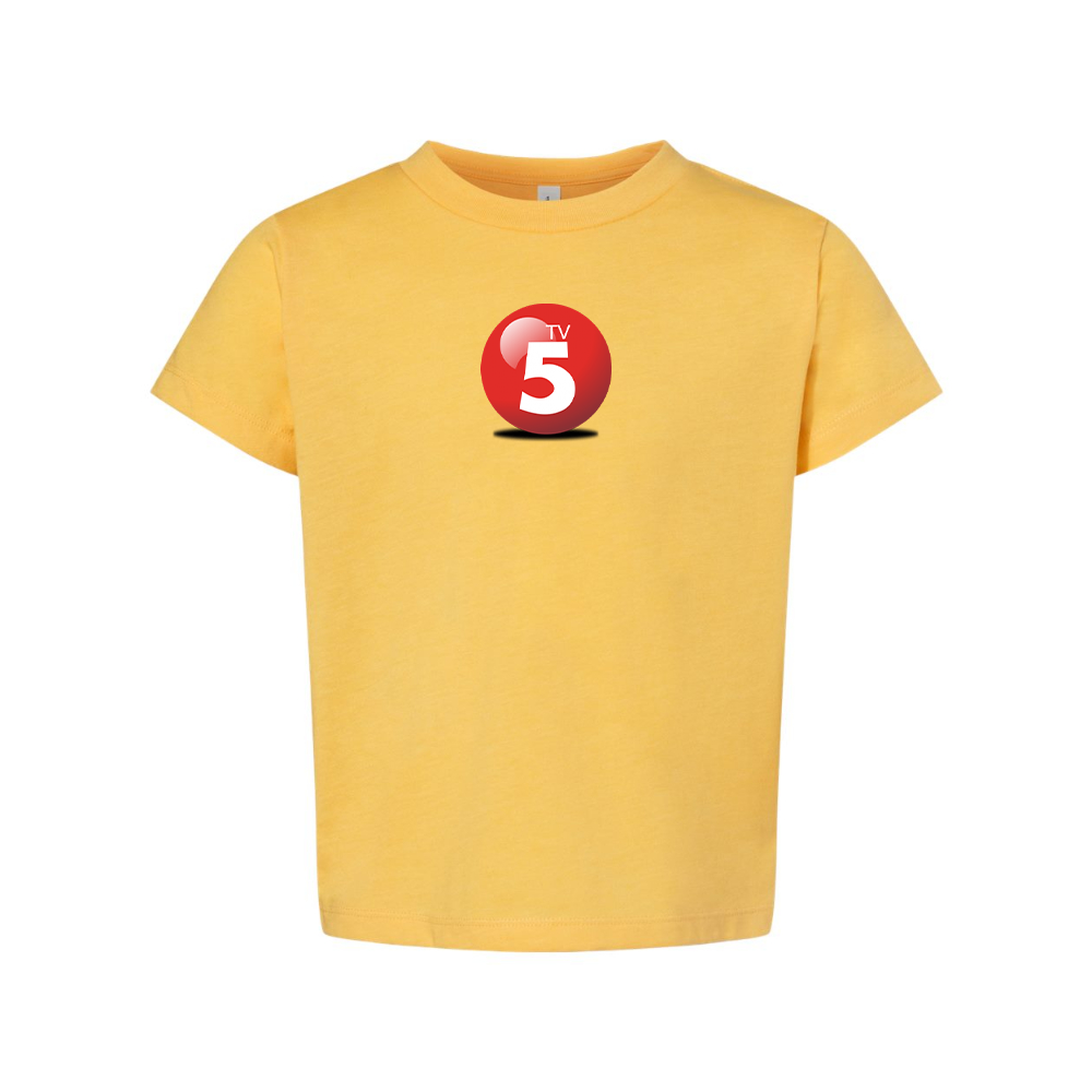 ABC TV5 Logo BELLA  CANVAS Toddler Jersey Tee