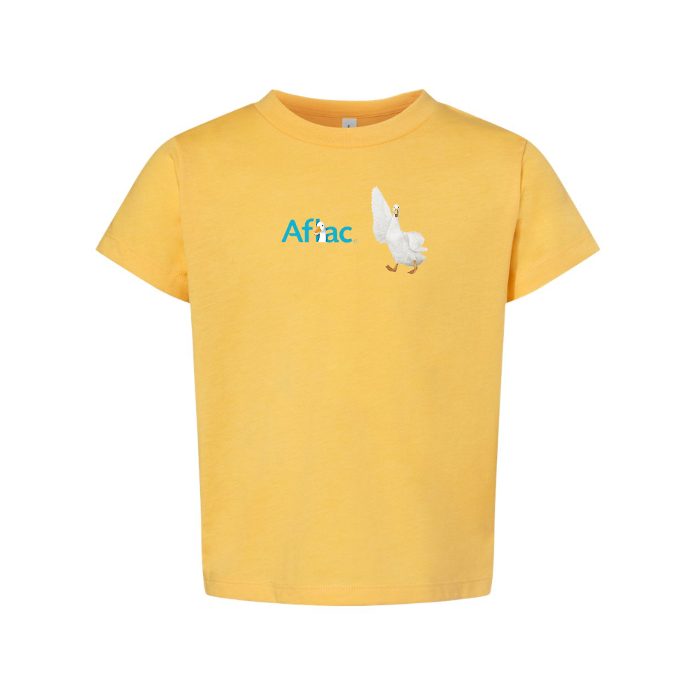 Aflac Logo and Duck BELLA  CANVAS Toddler Jersey Tee