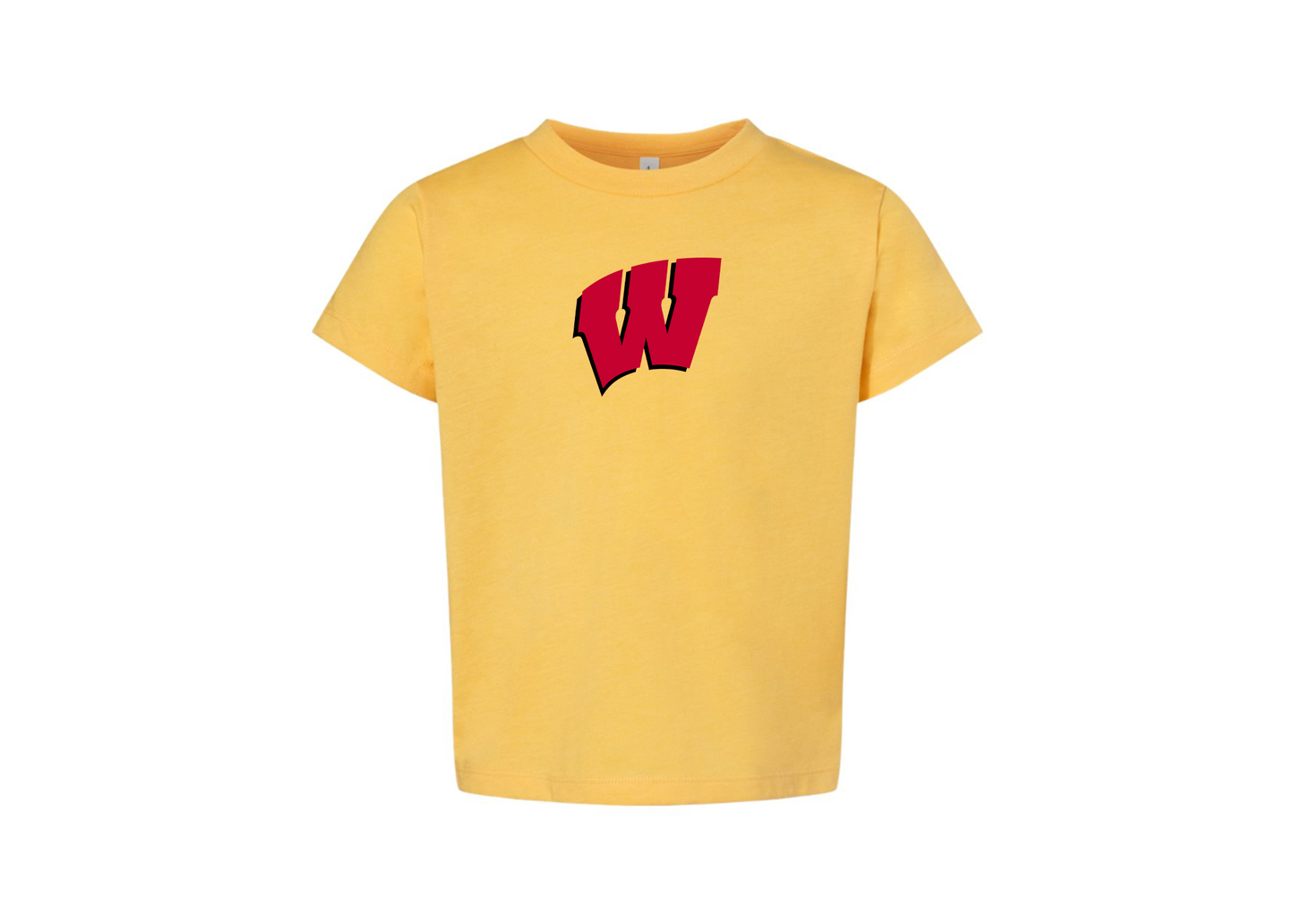 Wisconsin Badgers BELLA  CANVAS Toddler Jersey Tee