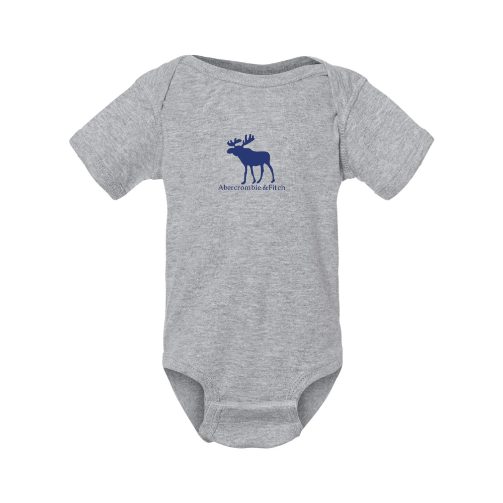 Abercrombie & Fitch Moose Logo  Rabbit Skins Infant Baby Rib Bodysuit