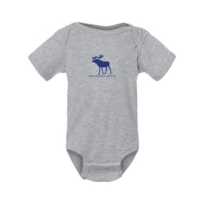 Abercrombie & Fitch Moose Logo  Rabbit Skins Infant Baby Rib Bodysuit