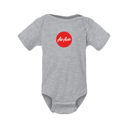 Air Asia Logo  Rabbit Skins Infant Baby Rib Bodysuit