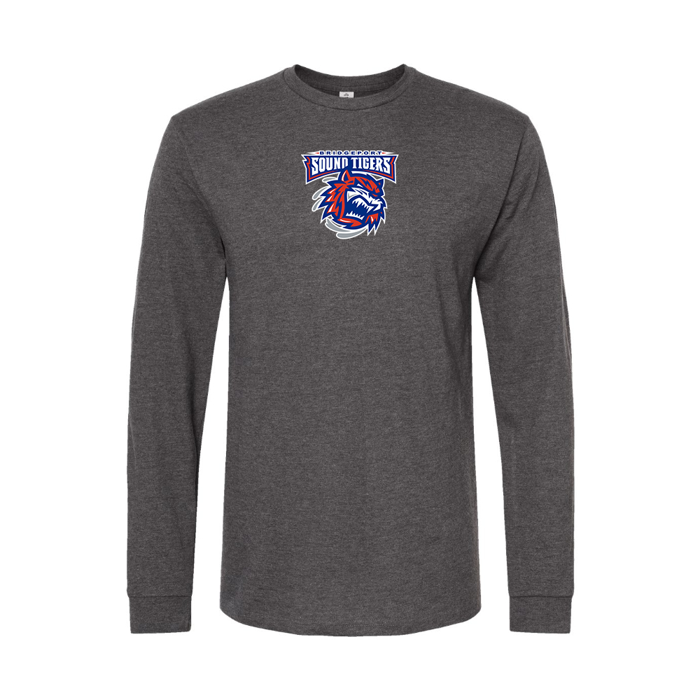 Men's Bridgeport Sound Tigers Logo Long Sleeve T-Shirt