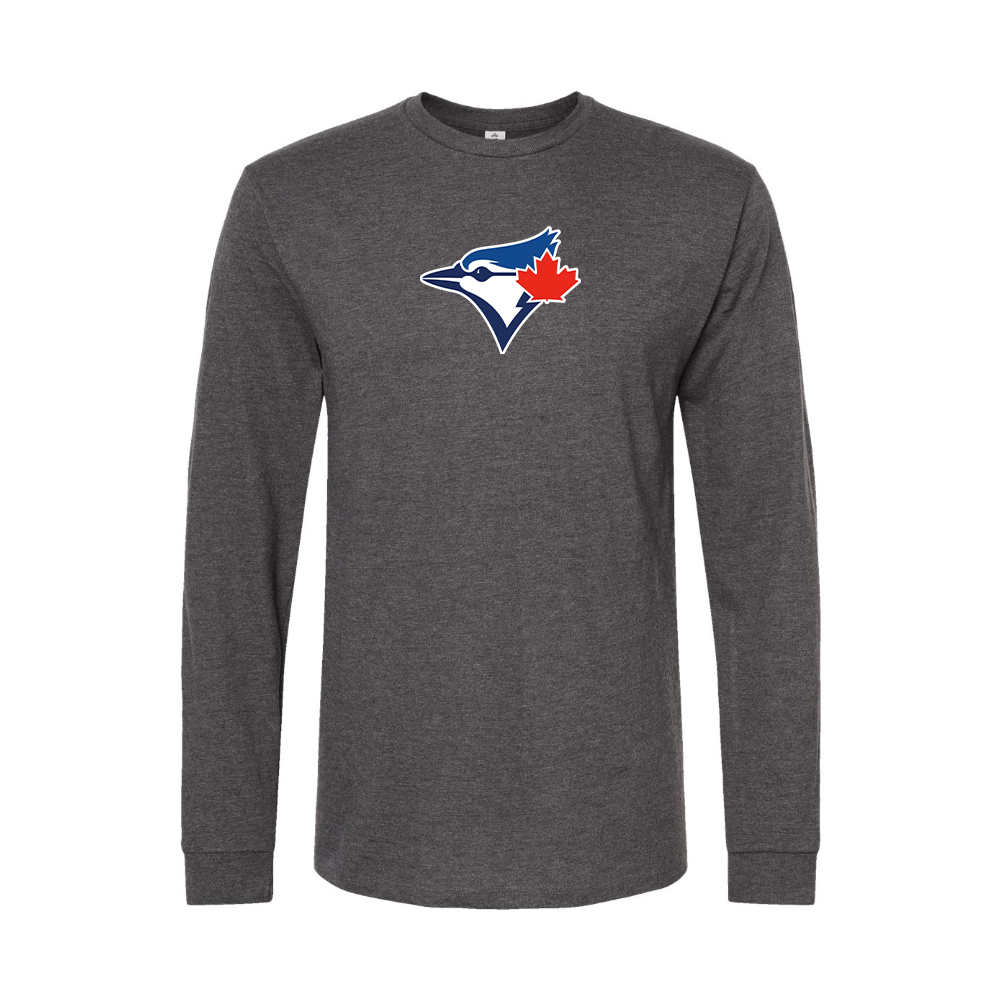 Men's Bluefield Blue Jays Logo Long Sleeve T-Shirt