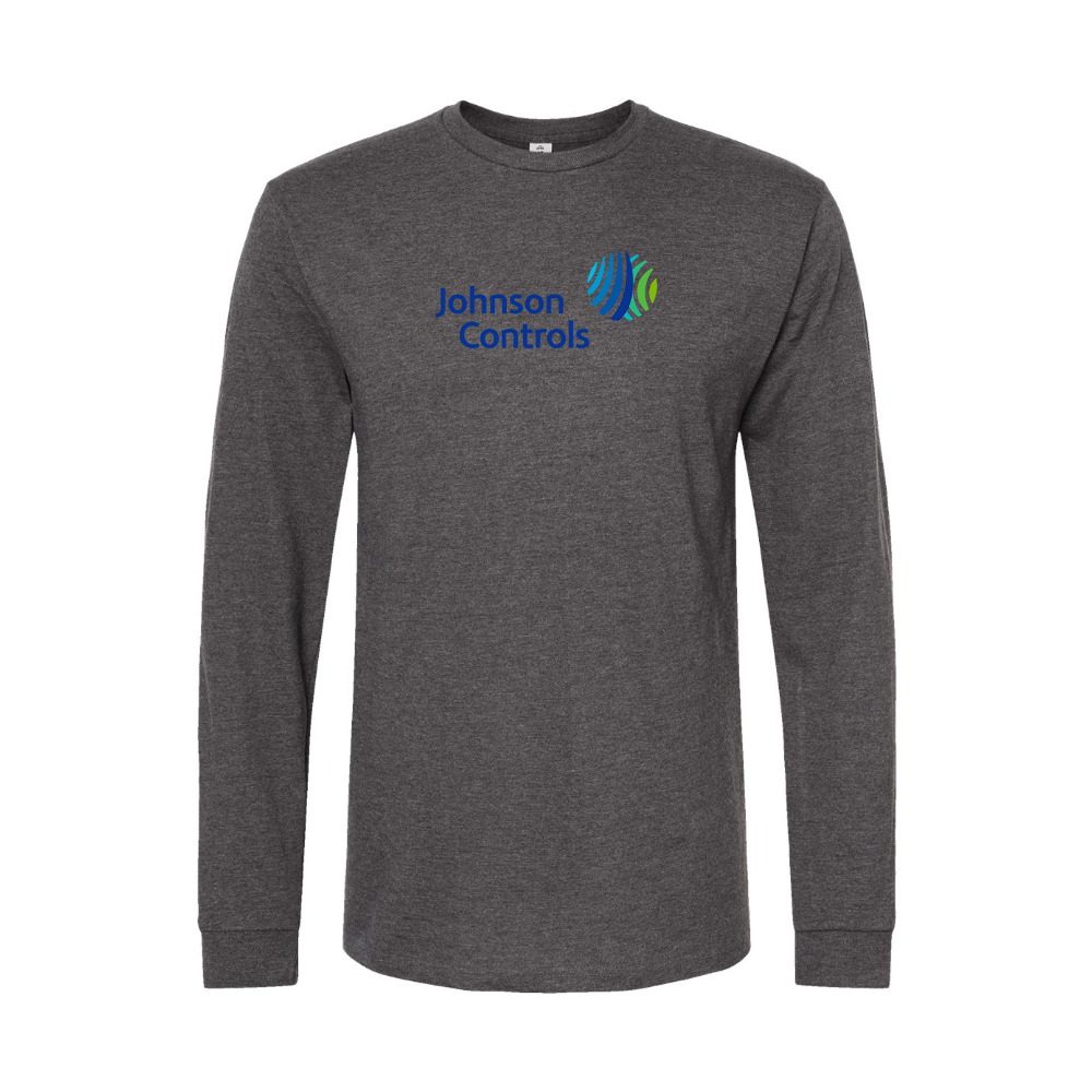 Men's Johnson-Controls Logo Long Sleeve T-Shirt