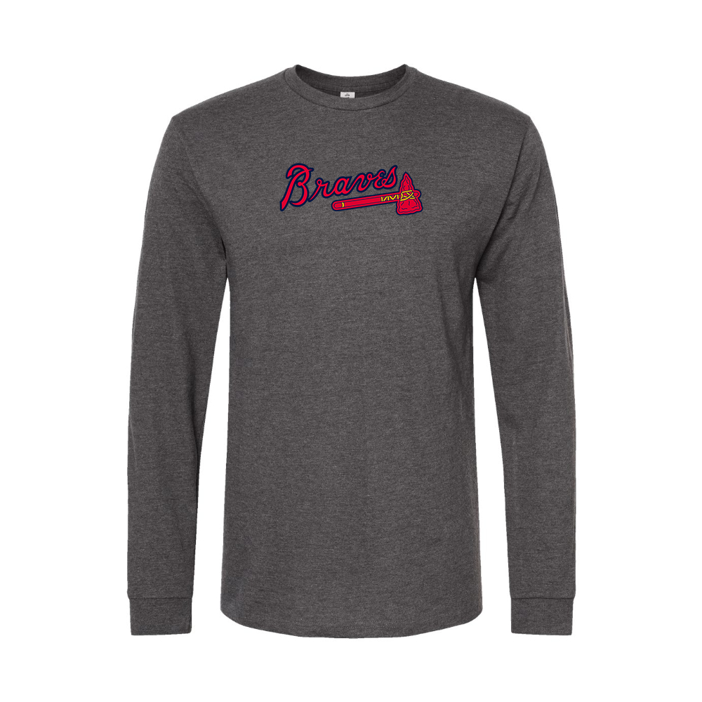 Men's Atlanta Braves Logo Long Sleeve T-Shirt