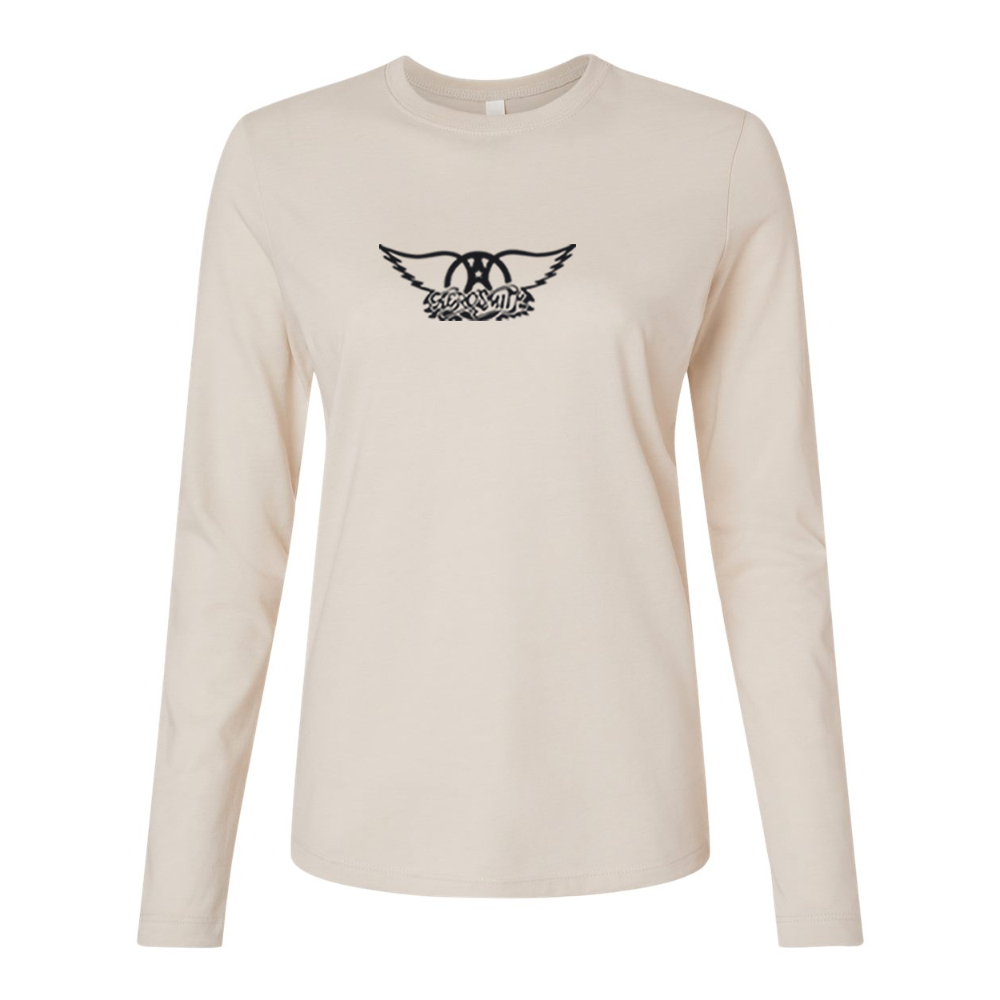 BELLA CANVAS Women’s Aerosmith Logo Jersey Long Sleeve Tee