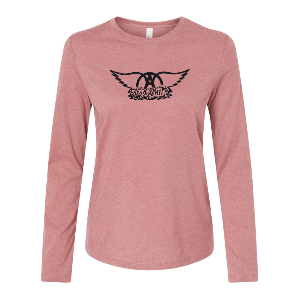 BELLA CANVAS Women’s Aerosmith Logo Jersey Long Sleeve Tee