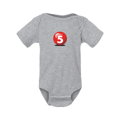 ABC TV5 Logo Rabbit Skins Infant Baby Rib Bodysuit