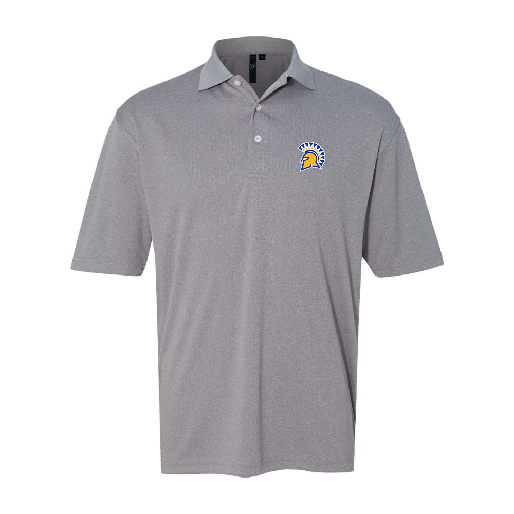 Men's San Jose State Spartans Logo Sierra Pacific Moisture Free Mesh Polo