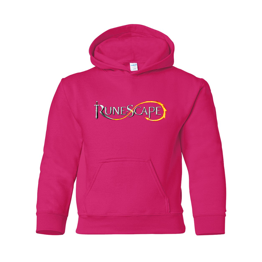 Youth Runescape Logo Gildan Heavy Blend  Hooded Sweatshirt