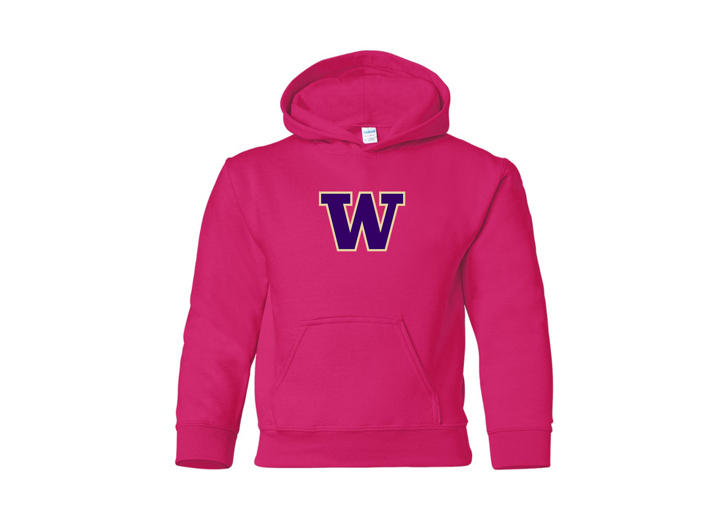 Youth Washington Huskies Gildan Heavy Blend  Hooded Sweatshirt