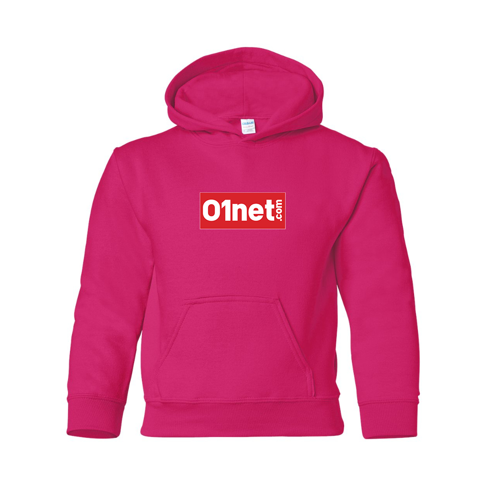 Youth 01net Logo Gildan Heavy Blend  Hooded Sweatshirt