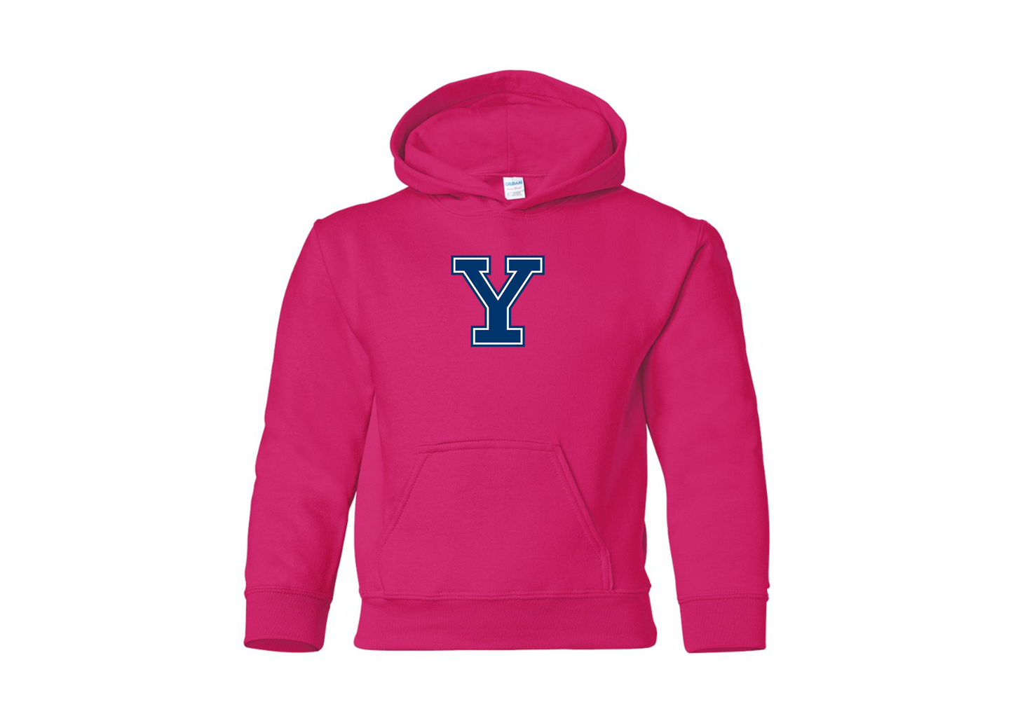 Youth Yale Bulldogs Gildan Heavy Blend  Hooded Sweatshirt