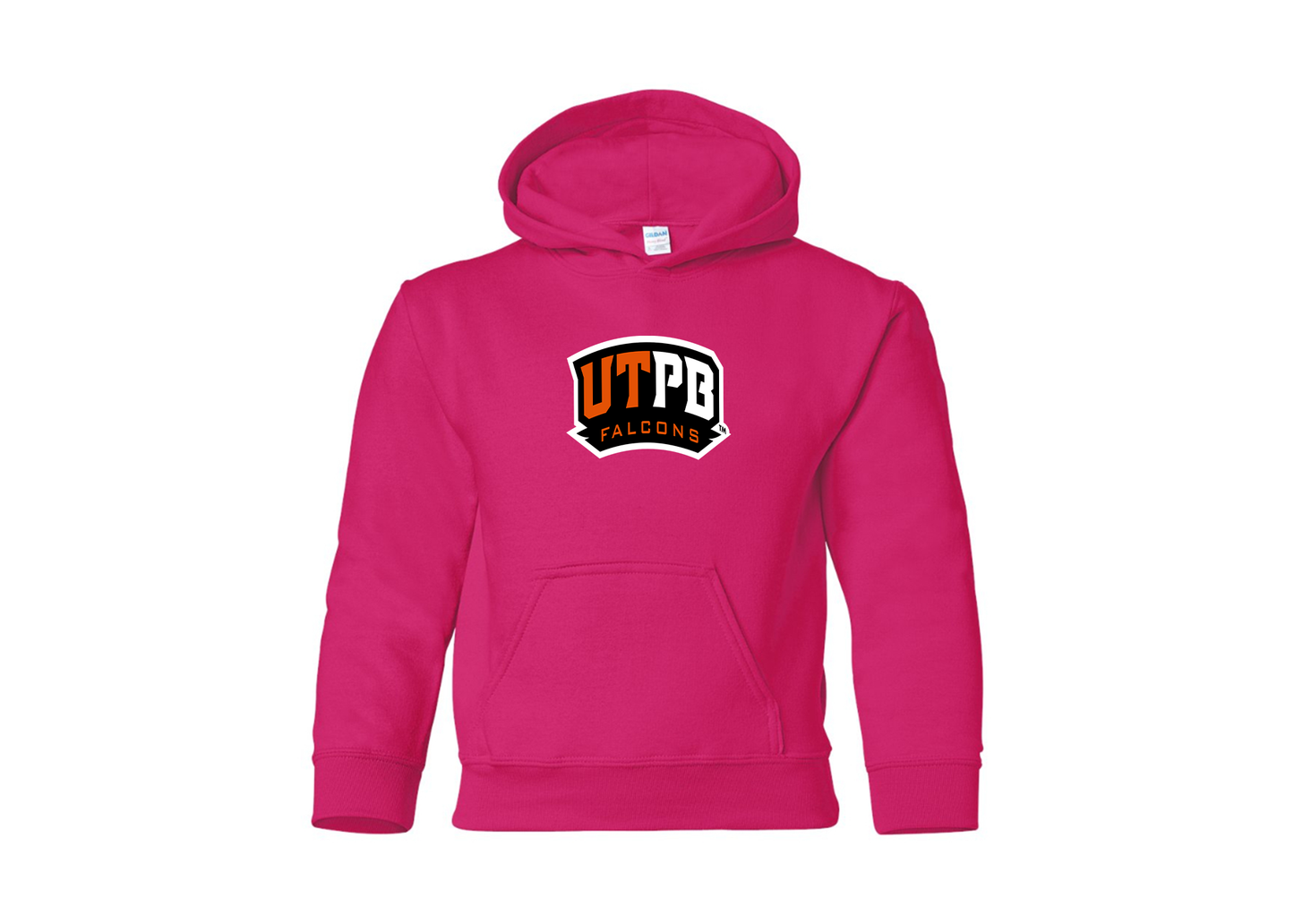 Youth UTPB Falcons Gildan Heavy Blend  Hooded Sweatshirt