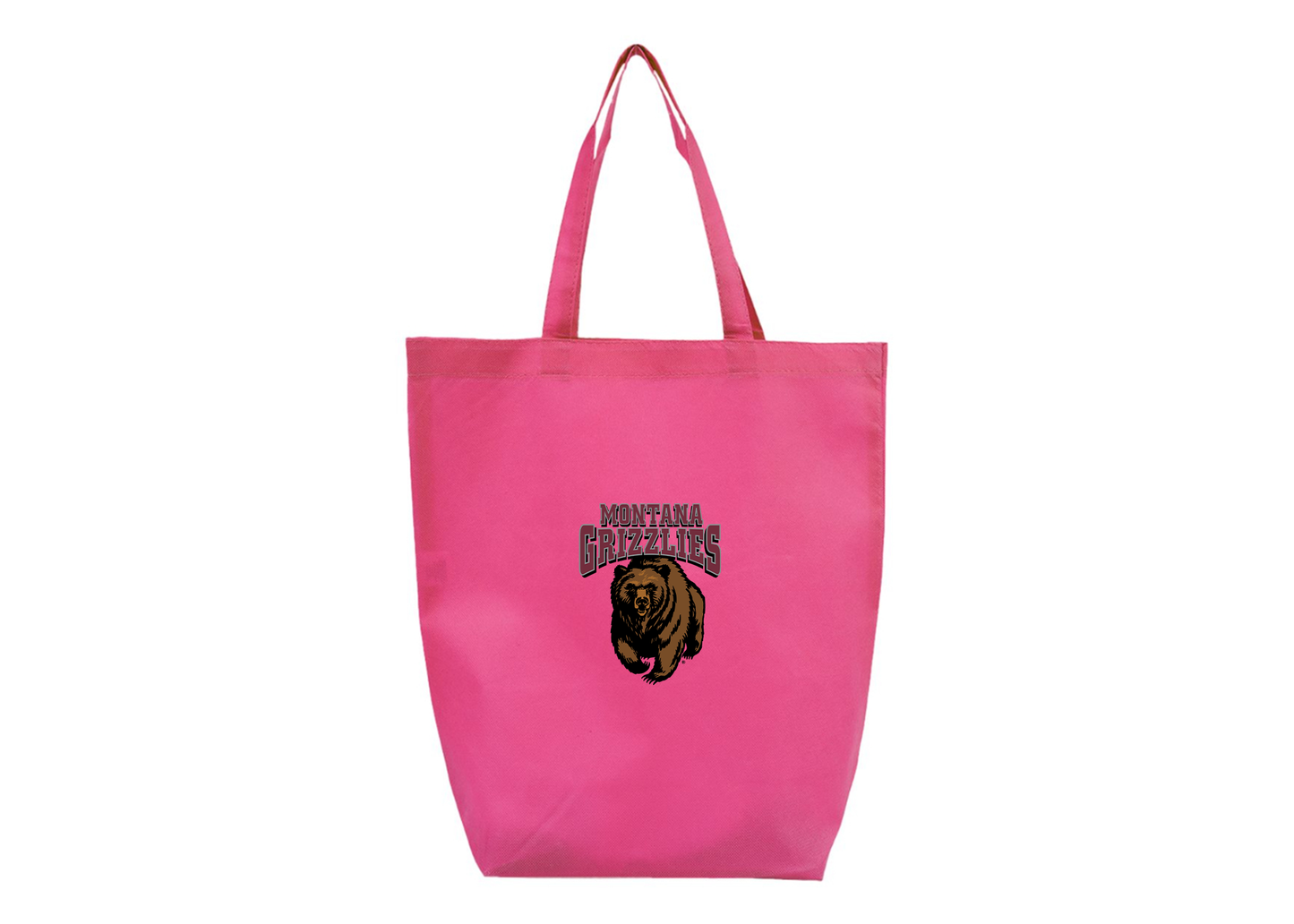 Montana Grizzliesl Q-Tees Non-Woven Gusset Bottom Tote