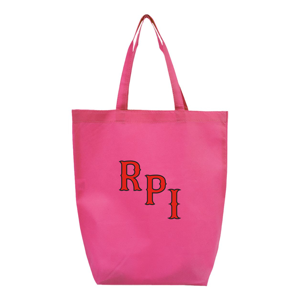RPI Engineers Logo Q-Tees Non-Woven Gusset Bottom Tote