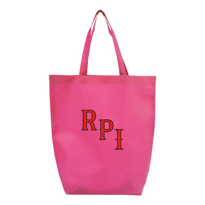 RPI Engineers Logo Q-Tees Non-Woven Gusset Bottom Tote