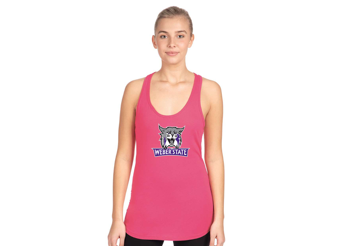 Women's Weber State Wildcats Next Level Ideal Racerback Tank