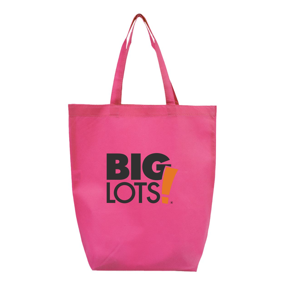 Big Lots Logo Q-Tees Non-Woven Gusset Bottom Tote