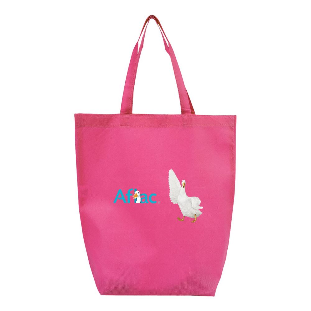 Aflac Logo and Duck Q-Tees Non-Woven Gusset Bottom Tote