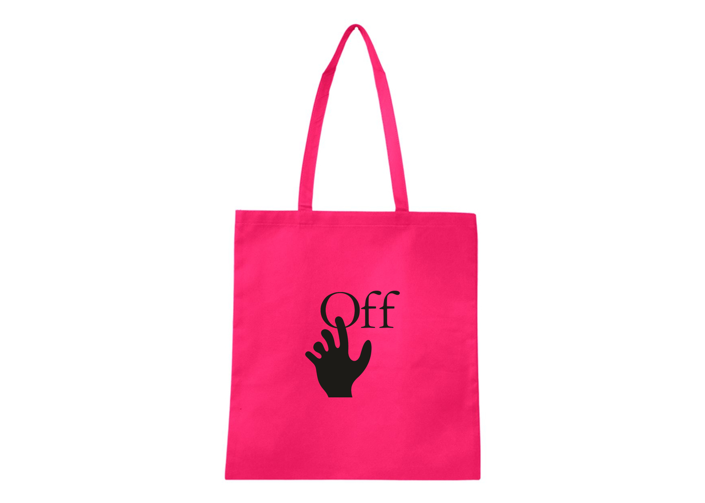 Off-White Hand Q-Tees Non-Woven  Tote