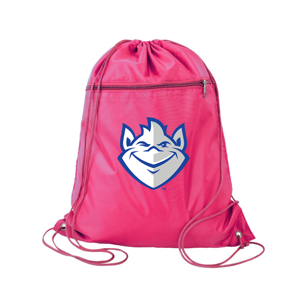 Saint Louis Billikens Logo Q-Tees - Polyester Cinchpack