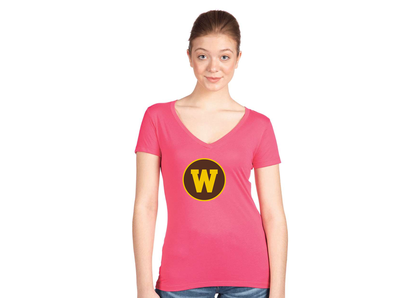 Women's Western Michigan Broncos Next Level V-Neck T-Shirt