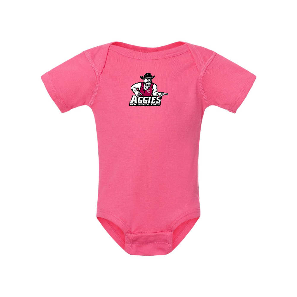 Aggies New Mexico State Logo  Rabbit Skins Infant Baby Rib Bodysuit